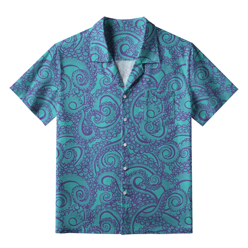 Tokyo-Tiger Octopus Tentacles Hawaiian Shirt Sale