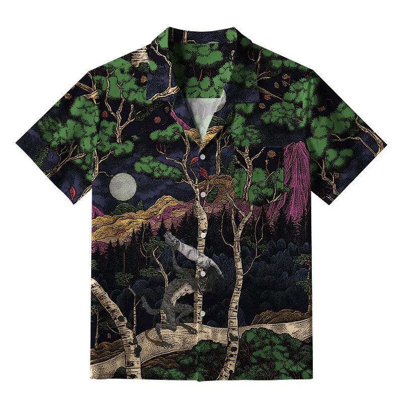 Tokyo-Tiger Horrible Ghoul Aloha Hawaiian Shirt Sale