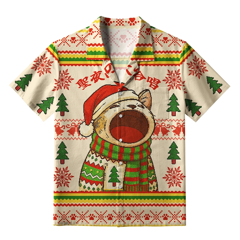 Tokyo-Tiger Christmas Cantata Christmas Aloha Hawaiian Shirt