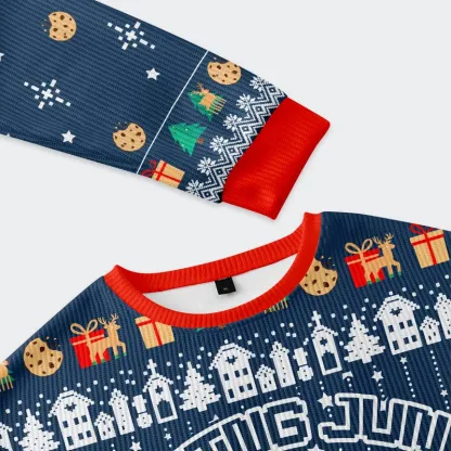 Tokyo-Tiger Raccoon Eats Pie Christmas Ugly Sweatshirt