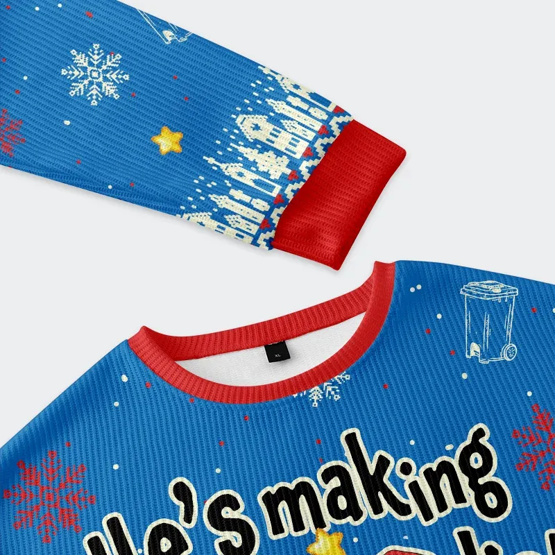 Tokyo-Tiger Bin Chicken It Twice Christmas Ugly Sweatshirt