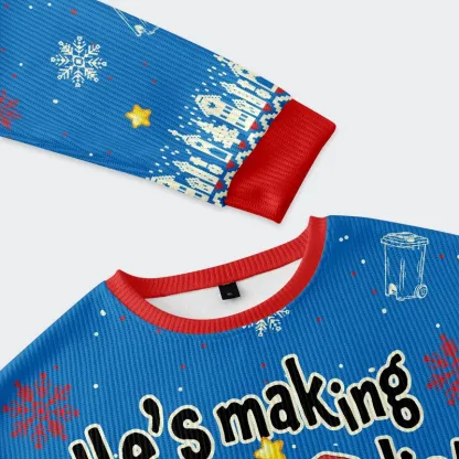 Tokyo-Tiger Bin Chicken It Twice Christmas Ugly Sweatshirt