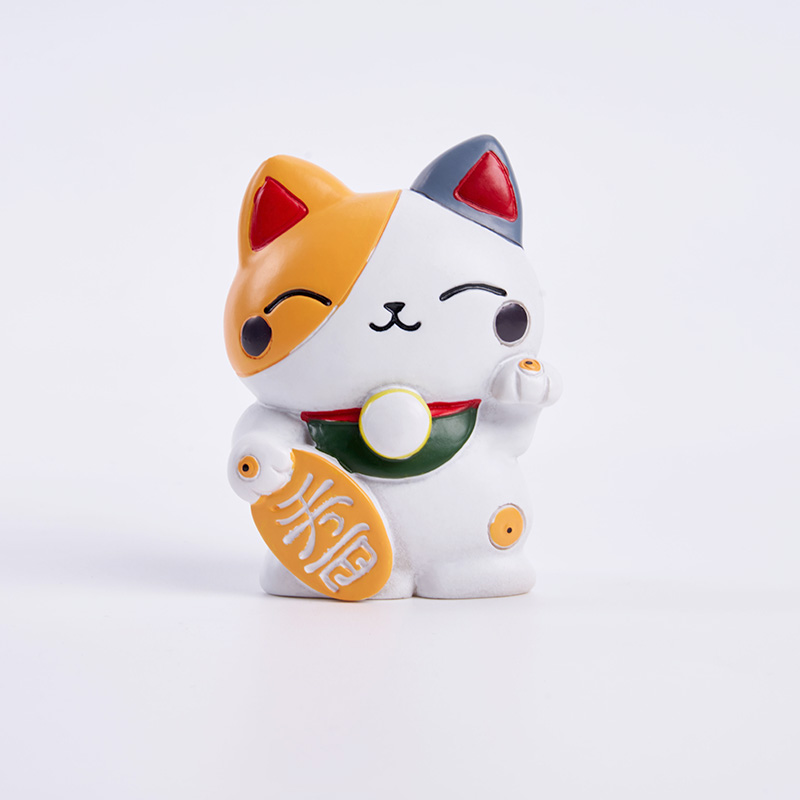 Tokyo-Tiger White Lucky Cat Kawaii Fridge Magnet