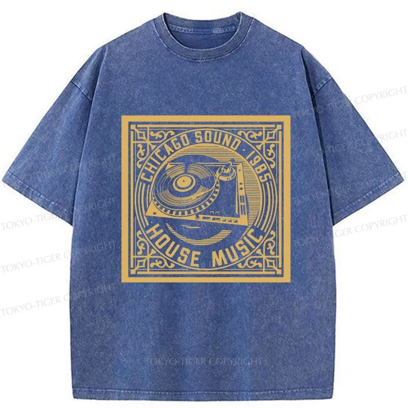 Tokyo-Tiger House Music Washed T-Shirt