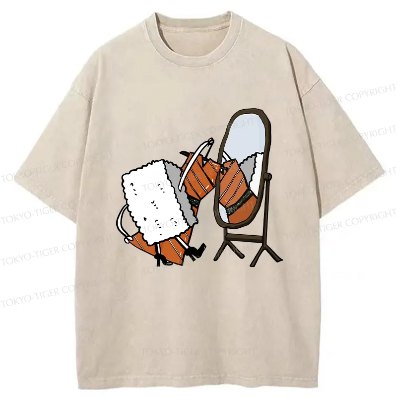 Tokyo-Tiger How About This Skirt Washed T-Shirt
