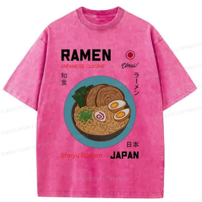 Tokyo-Tiger Japanese Classic Ramen Washed T-Shirt