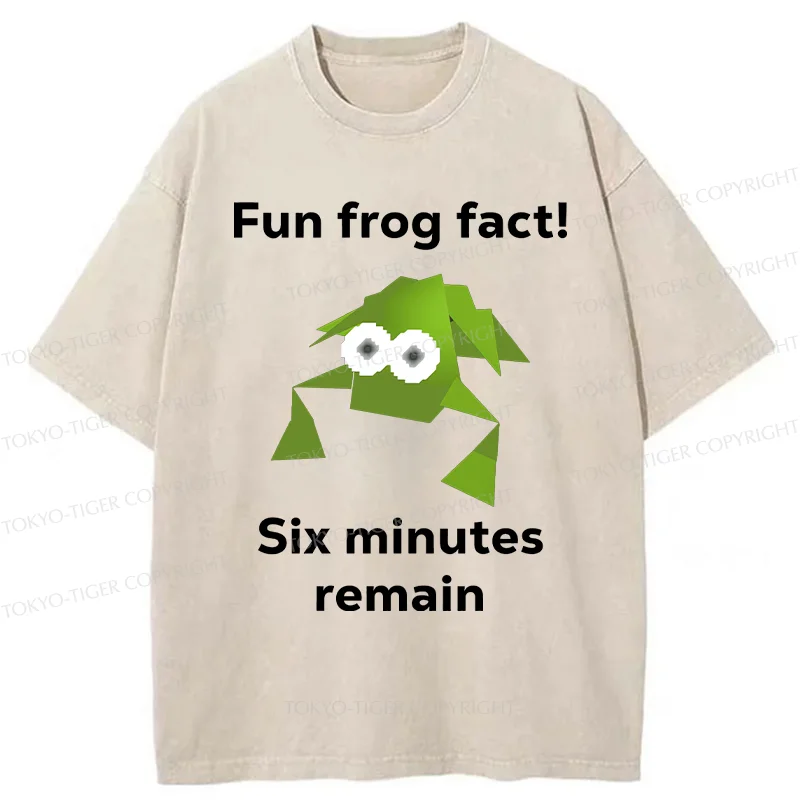 Tokyo-Tiger Funny Frog Kanji Washed T-Shirt