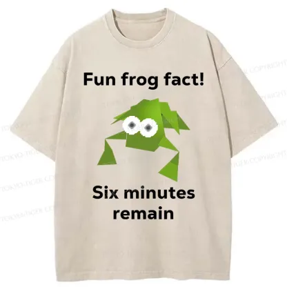 Tokyo-Tiger Funny Frog Kanji Washed T-Shirt