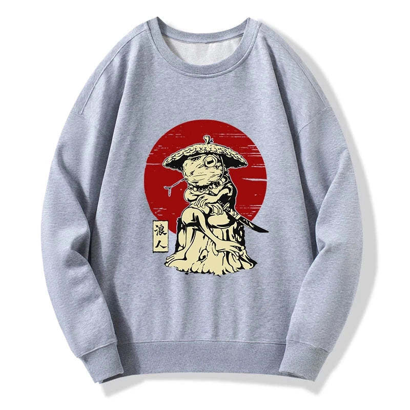 Tokyo-Tiger Rounin Japanese Frog Samurai Sweatshirt Sale