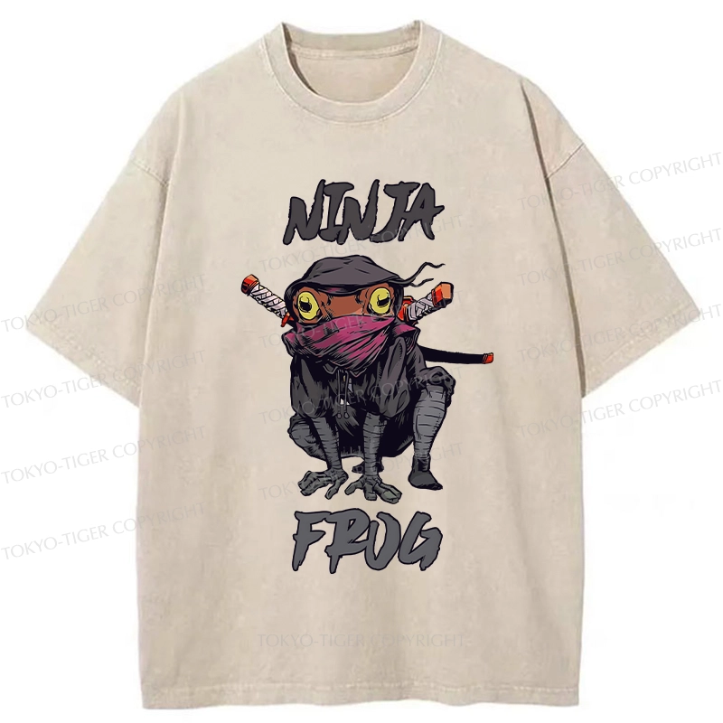 Tokyo-Tiger Ninja Frog Washed T-Shirt