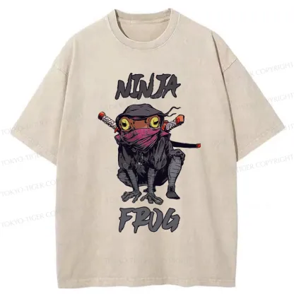 Tokyo-Tiger Ninja Frog Washed T-Shirt