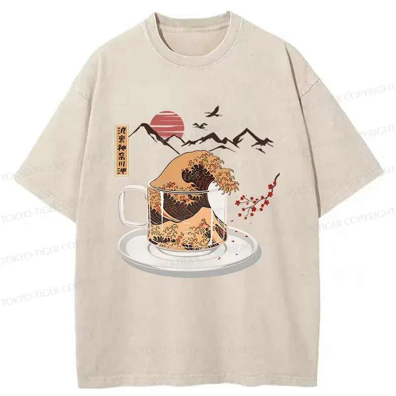Tokyo-Tiger Sinuous Snake Washed T-Shirt Sale