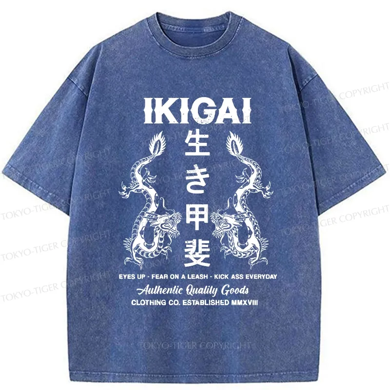 Tokyo-Tiger Purpose In Life Washed T-Shirt