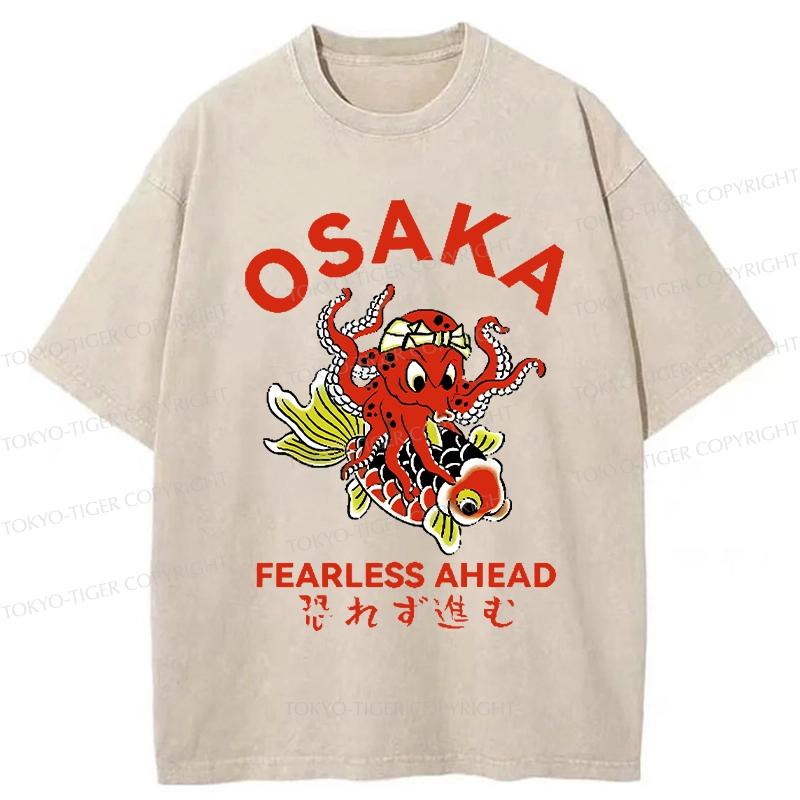 Tokyo-Tiger Fearless Ahead Washed T-Shirt
