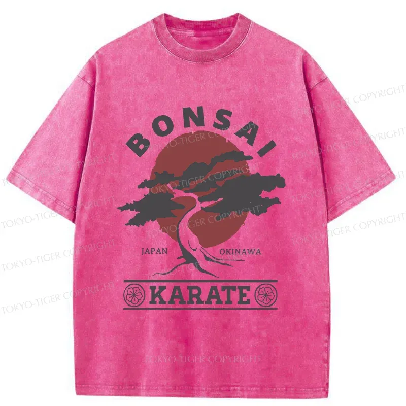 Tokyo-Tiger Japanese Bonsai Washed T-Shirt