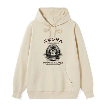 Tokyo-Tiger The Macaque Monkey In The Bath Japanese Classic Hoodie