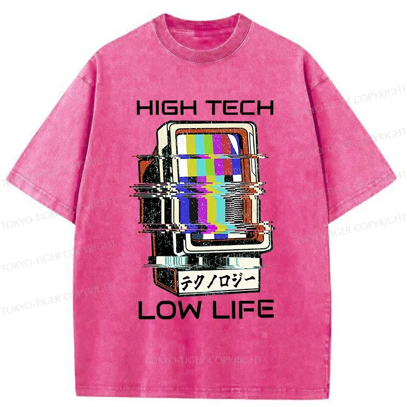 Tokyo-Tiger High Tech Low Life Washed T-Shirt