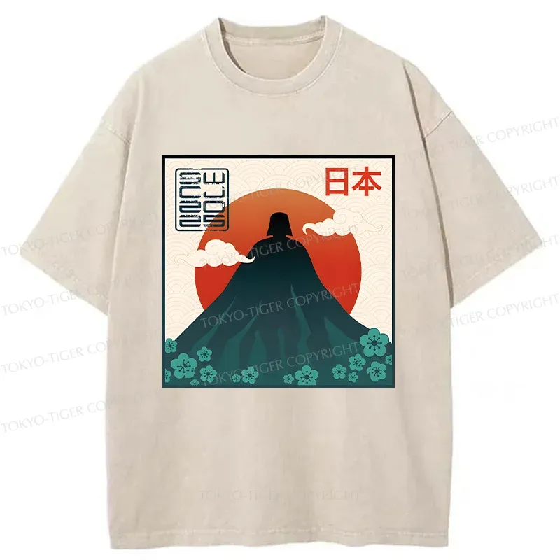 Tokyo-Tiger Fujiwalker Funny Washed T-Shirt