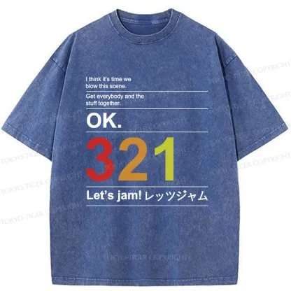 Tokyo-Tiger Let's Jam Washed T-Shirt