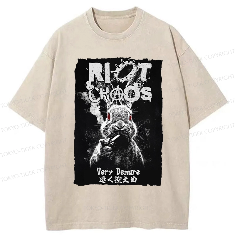 Tokyo-Tiger Riot & Chaos Washed T-Shirt
