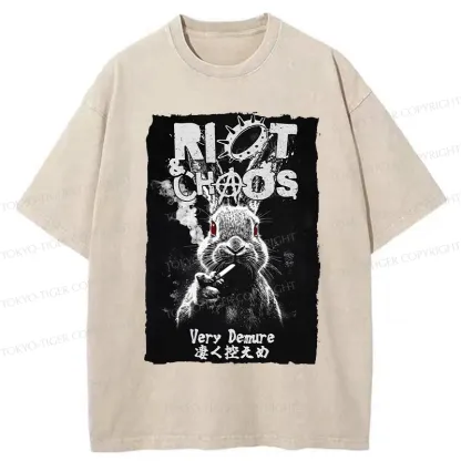 Tokyo-Tiger Riot & Chaos Washed T-Shirt