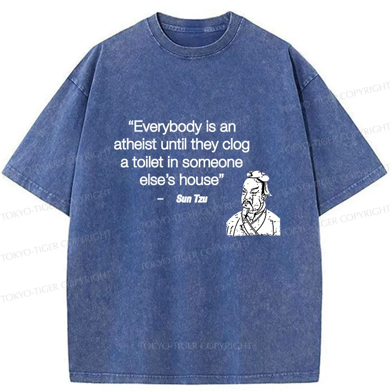 Tokyo-Tiger Funny Sun Tzu Saying Washed T-Shirt