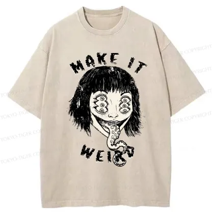 Tokyo-Tiger Make It Weird Washed T-Shirt