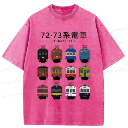Tokyo-Tiger Japanese Tram Series Washed T-Shirt