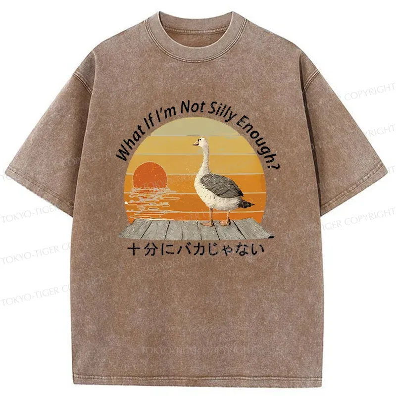 Tokyo-Tiger Not A Particularly Stupid Goose Washed T-Shirt