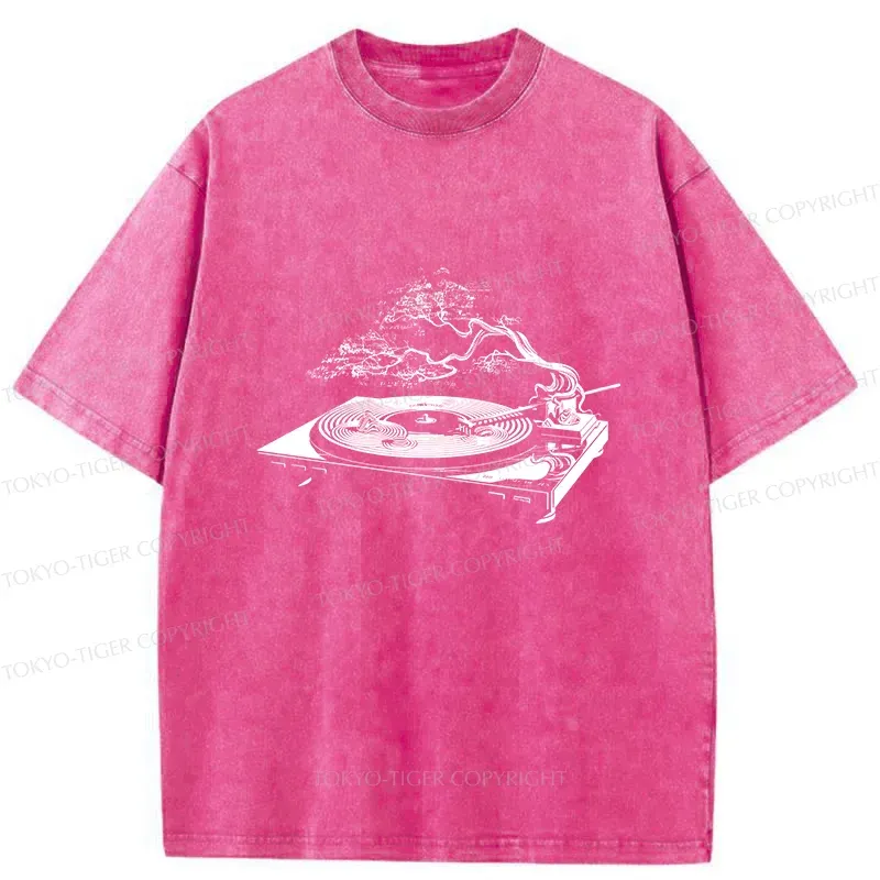 Tokyo-Tiger Zen Music Box Washed T-Shirt