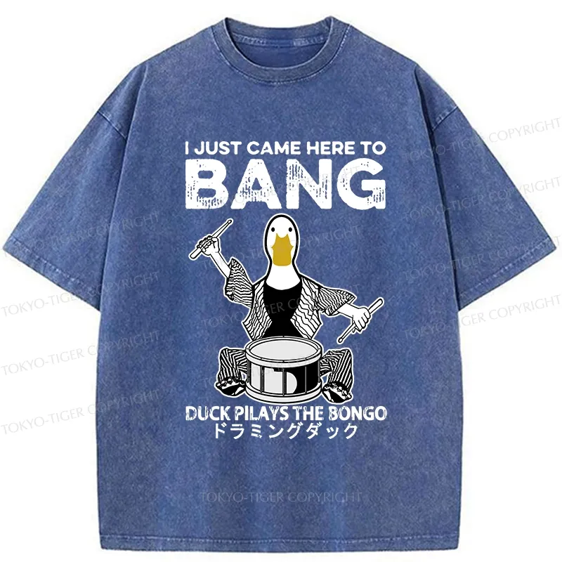 Tokyo-Tiger Drumming Duck Washed T-Shirt