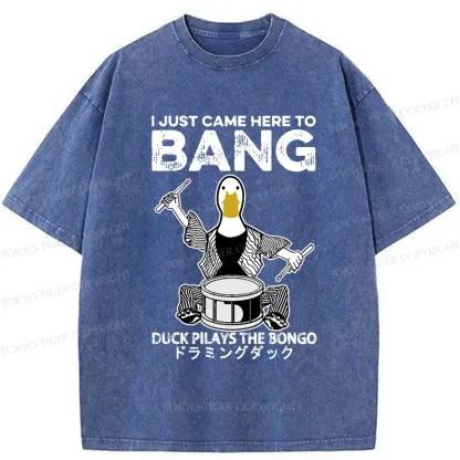 Tokyo-Tiger Drumming Duck Washed T-Shirt