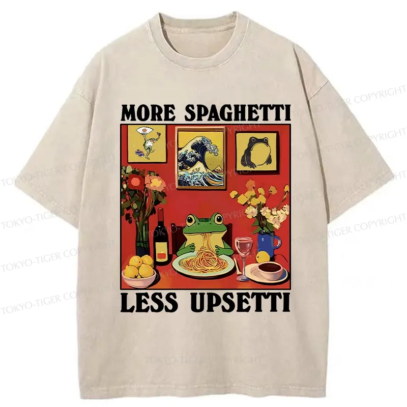 Tokyo-Tiger More Espresso Less Depresso Frog Washed T-Shirt Sale