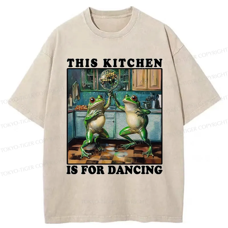 Tokyo-Tiger This Kitchen Is For Dancing Washed T-Shirt
