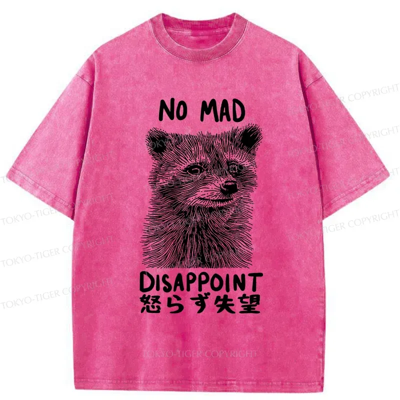 Tokyo-Tiger Disappointed Raccoon Washed T-Shirt
