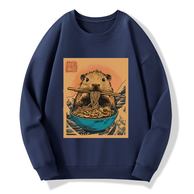 Tokyo-Tiger Opossum Eats Ramen Sweatshirt