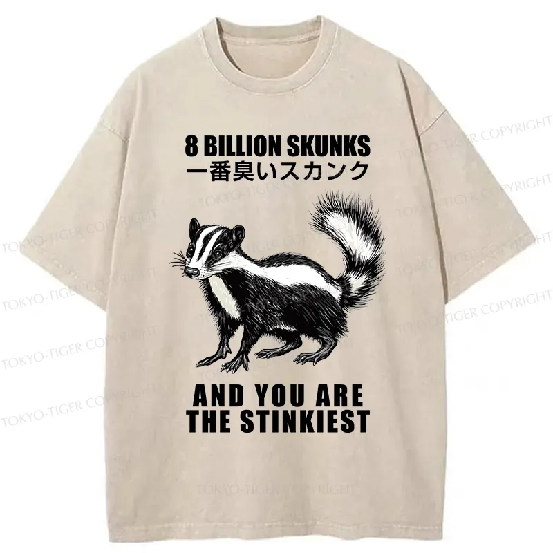 Tokyo-Tiger The Stinkiest Skunk Washed T-Shirt