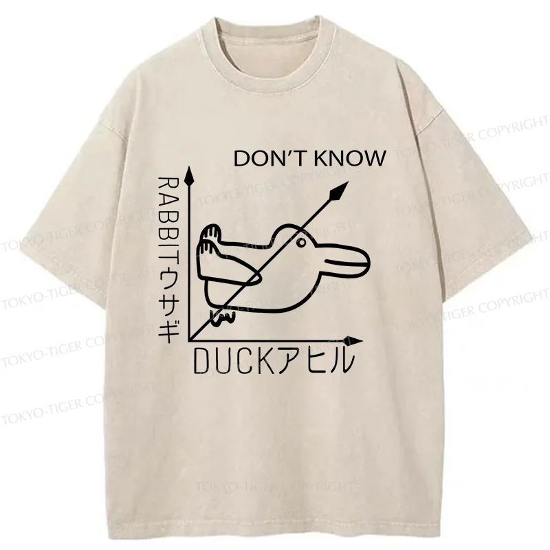Tokyo-Tiger Rabbit Or Duck Washed T-Shirt