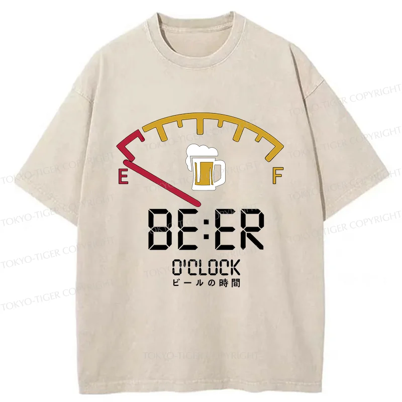 Tokyo-Tiger Beer Time Washed T-Shirt