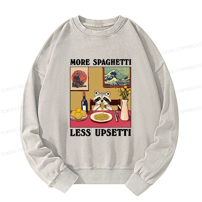 Tokyo-Tiger More Spaghetti Less Upsetti Japanese Washed Sweatshirt