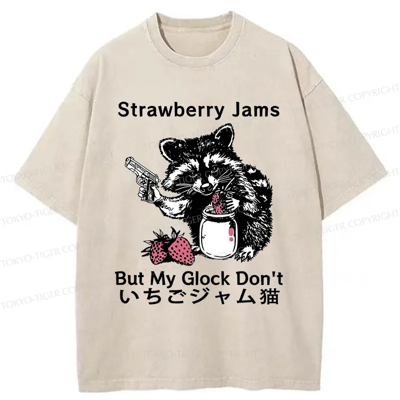 Tokyo-Tiger Naughty Raccoon Washed T-Shirt