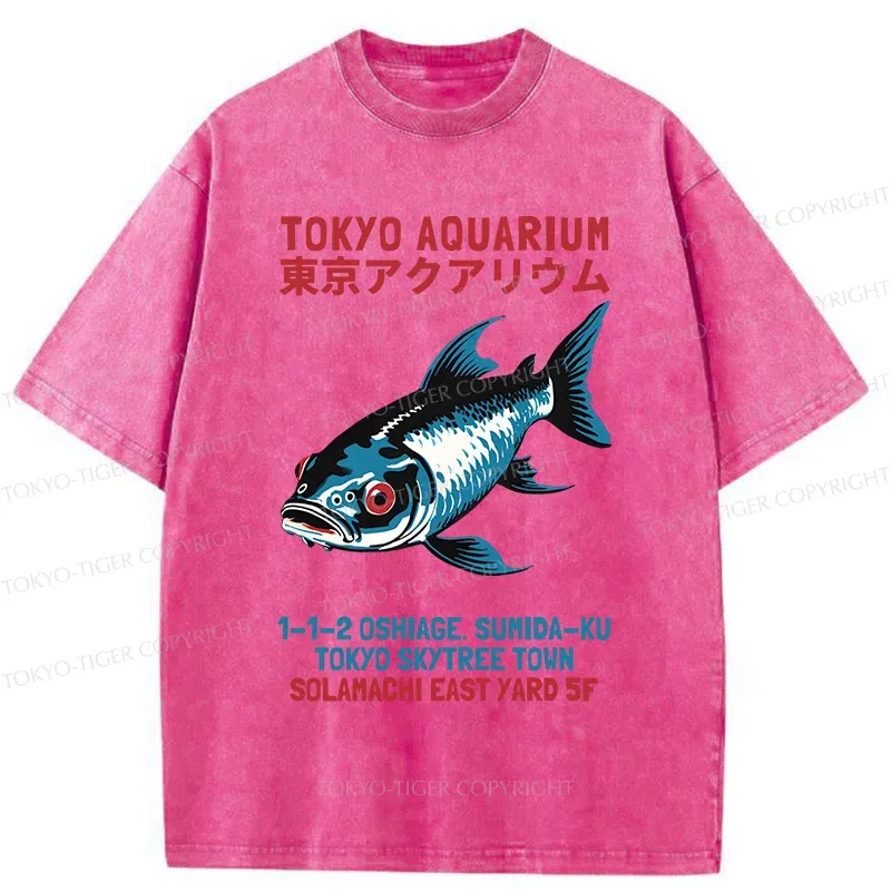 Tokyo-Tiger Tokyo Aquarium Washed T-Shirt