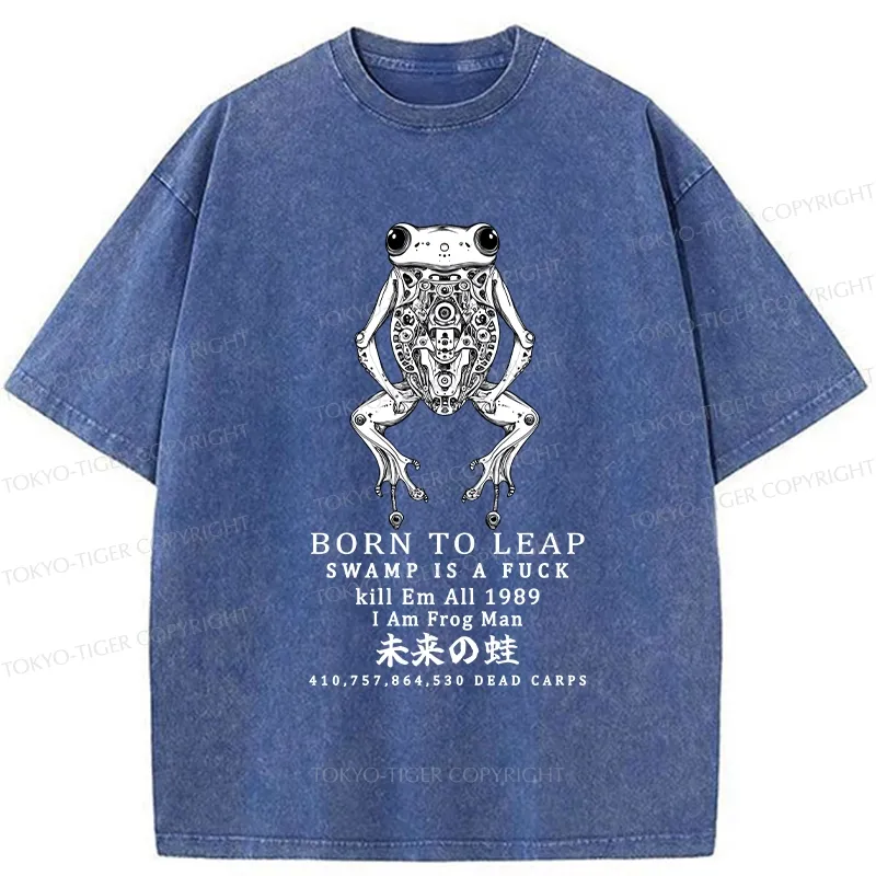 Tokyo-Tiger Born To Leap Washed T-Shirt