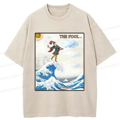 Tokyo-Tiger The Fool And The Wave Washed T-Shirt
