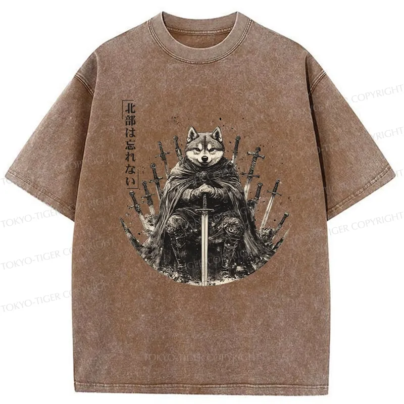 Tokyo-Tiger Valiant Shiba Leader Washed T-Shirt
