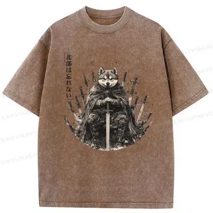 Tokyo-Tiger Valiant Shiba Leader Washed T-Shirt