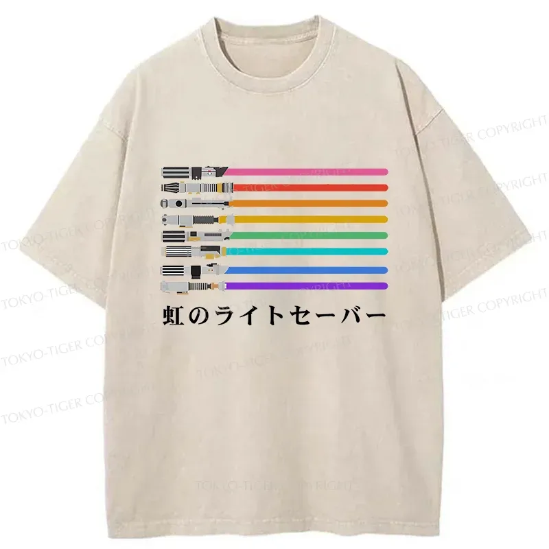 Tokyo-Tiger Rainbow Weapons Washed T-Shirt