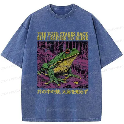 Tokyo-Tiger The Void Stares I Refuse To Blink Washed T-Shirt