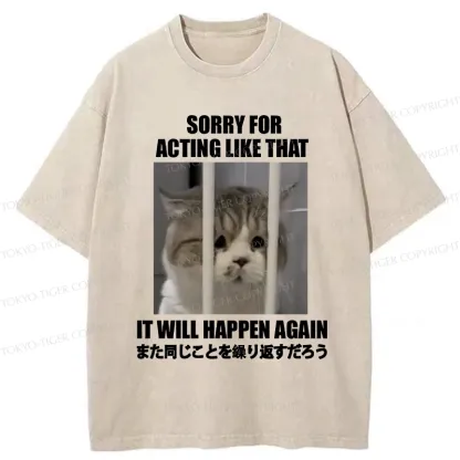 Tokyo-Tiger It Will Happen Again Washed T-Shirt