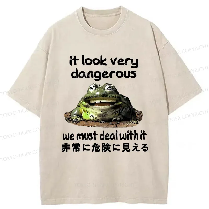 Tokyo-Tiger Dangerous Frog Washed T-Shirt
